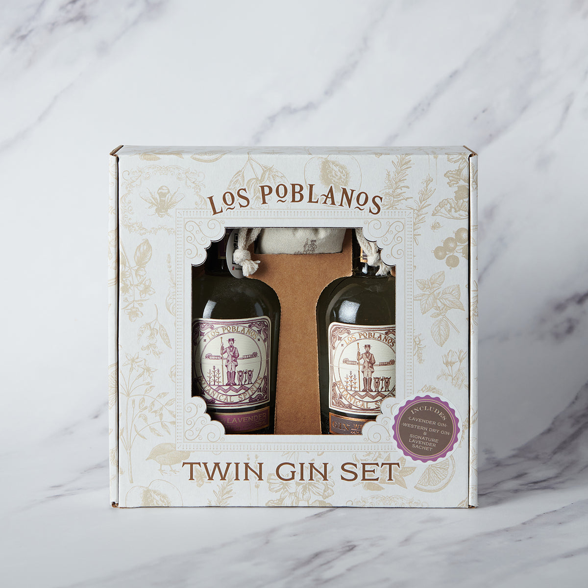 Twin Gin Gift Set - Lavender Gin and Western Dry – Los Poblanos